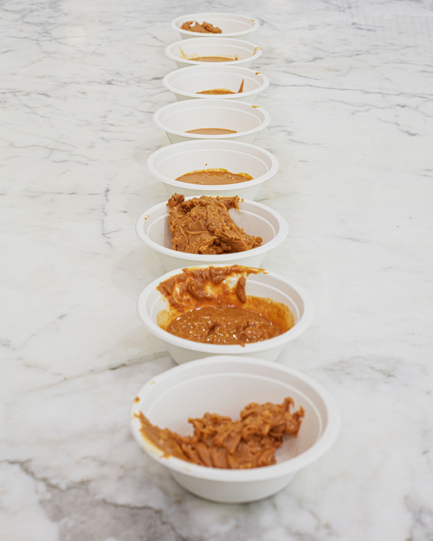 Bowls of crunchy PB.