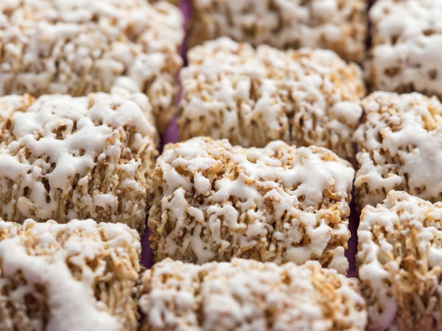 close up of frosted mini wheats cereal