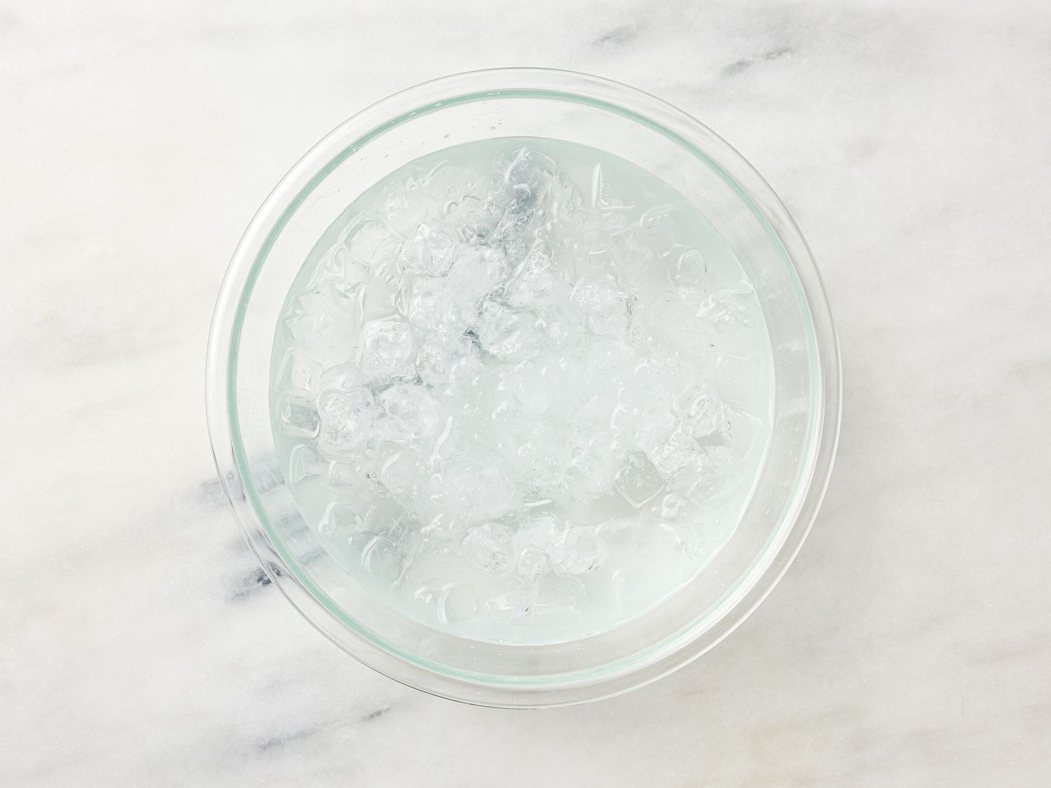 Overhead view of an icebath 