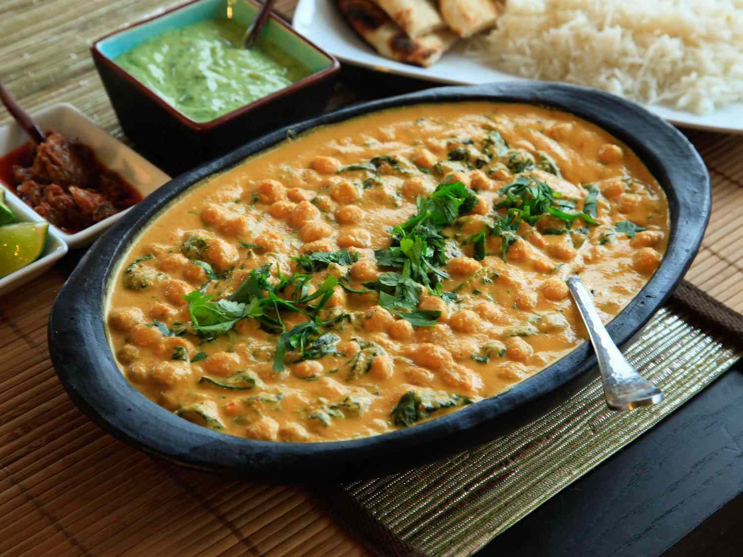 Chickpea, Coconut, and Cashew Curry 