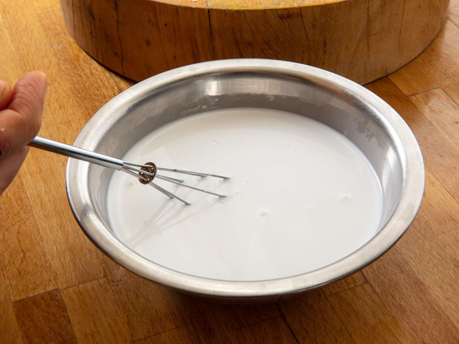coconut milk thinned with water