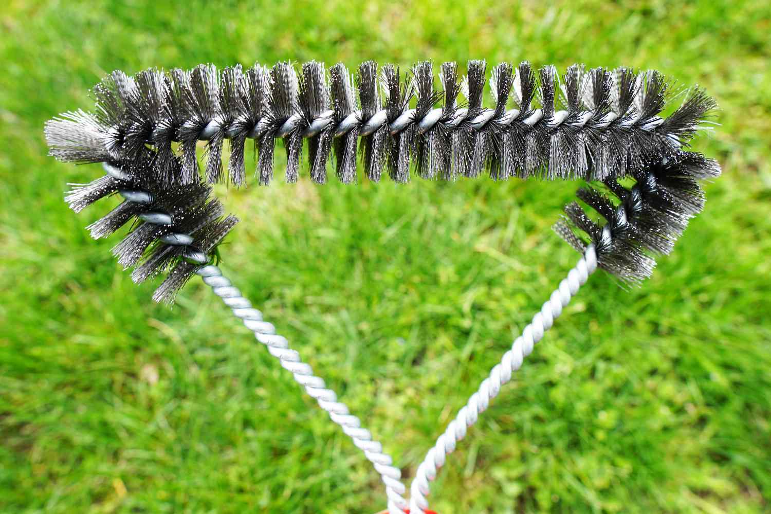 a closeup look at a grill brush head