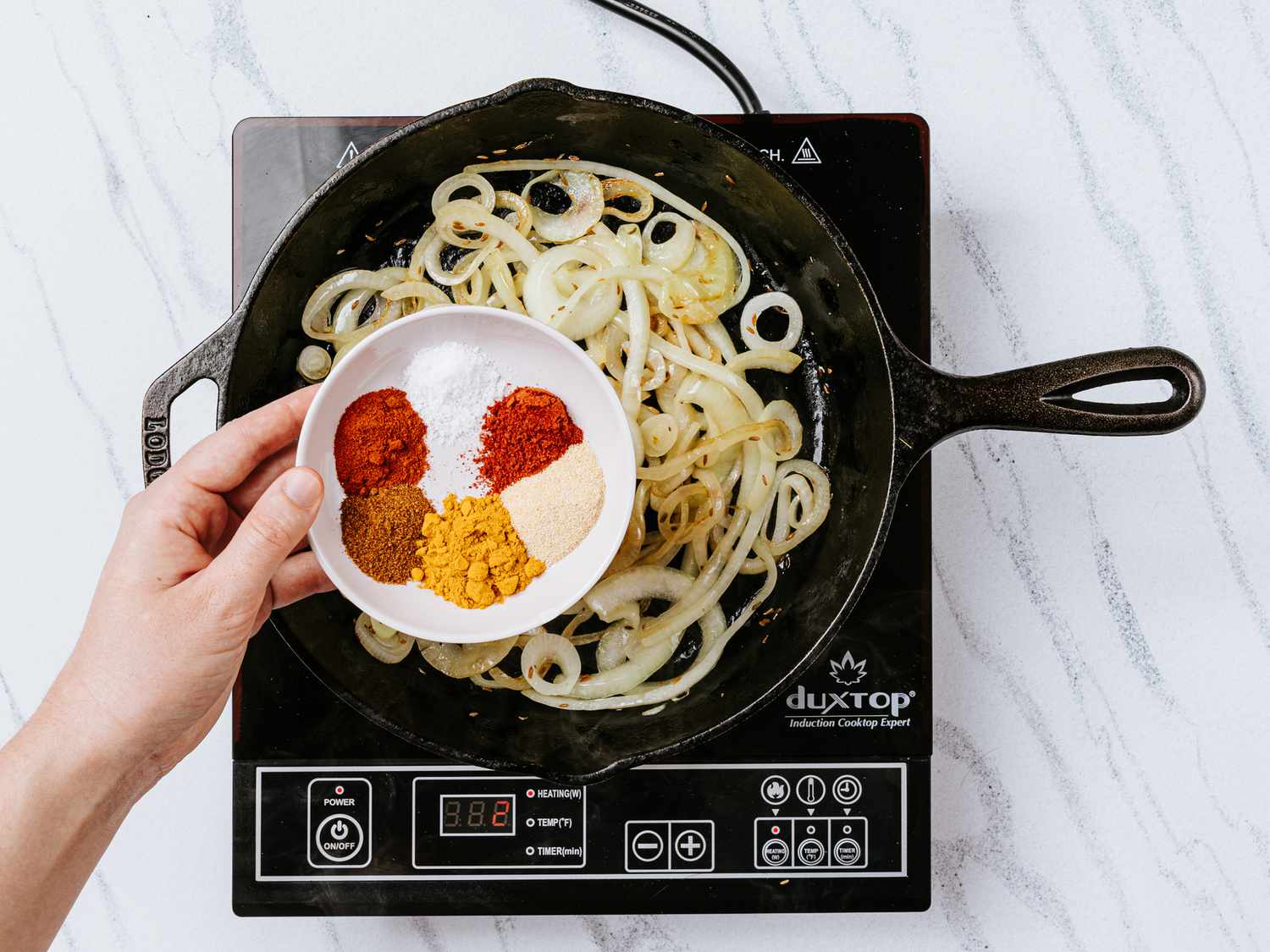 Spices used in onions