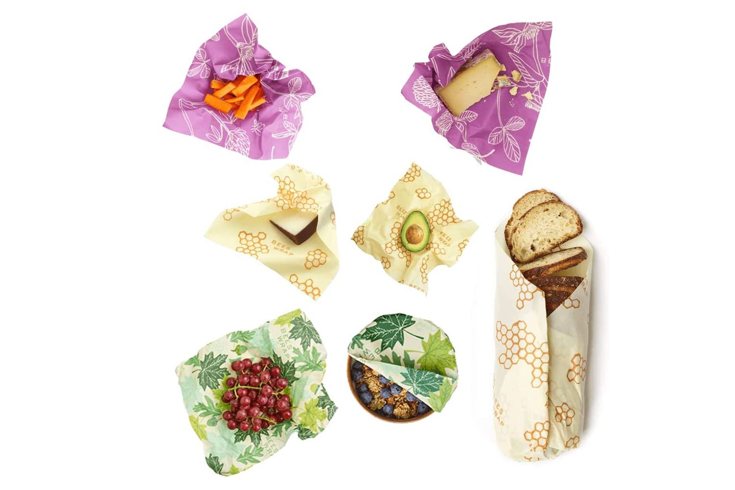 Bee's Wrap Sustainable Reusable Food Storage Variety Pack