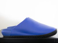 Blue Snibbs kitchen shoes.