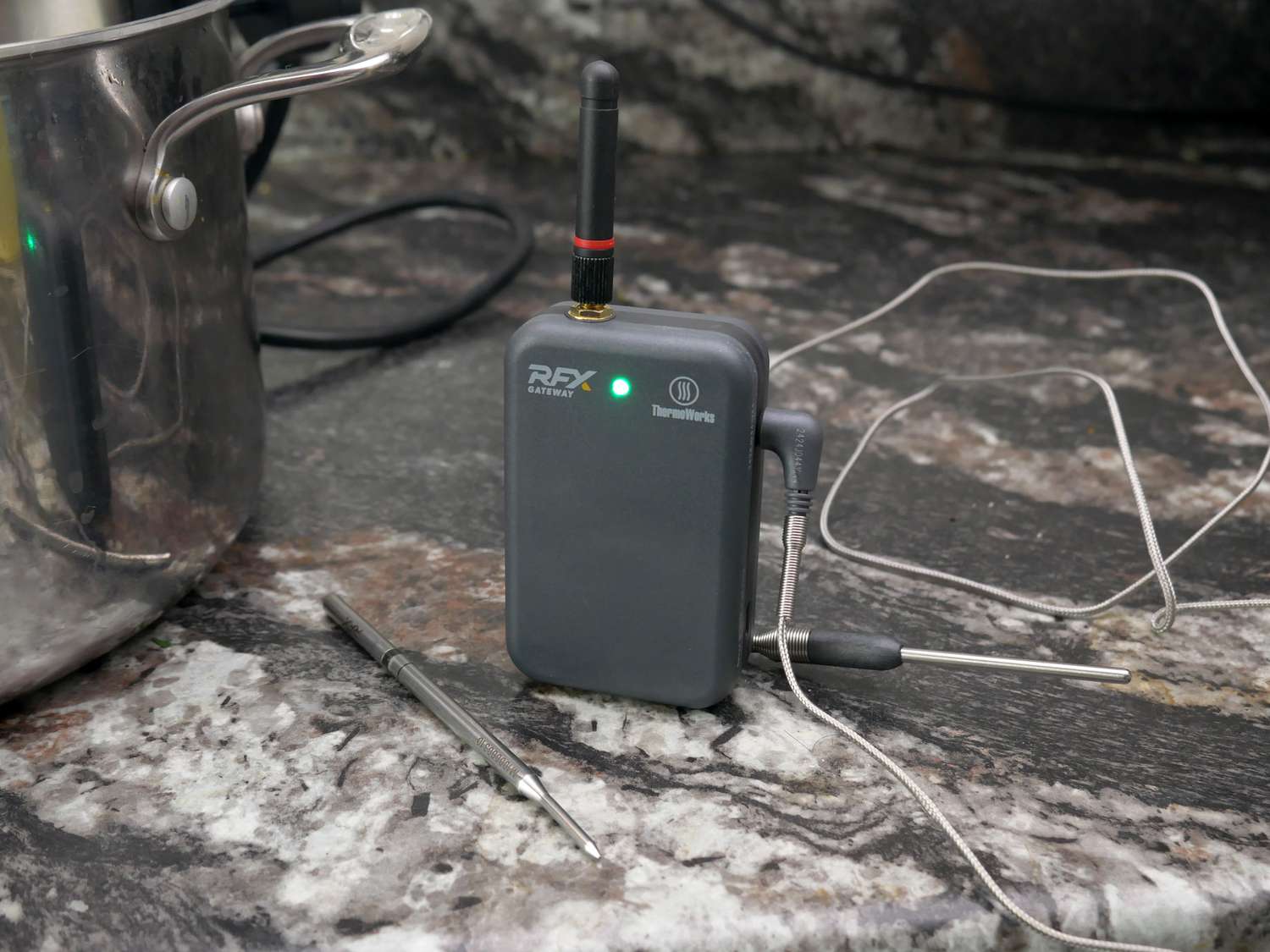 rfx probe and gateway on countertop