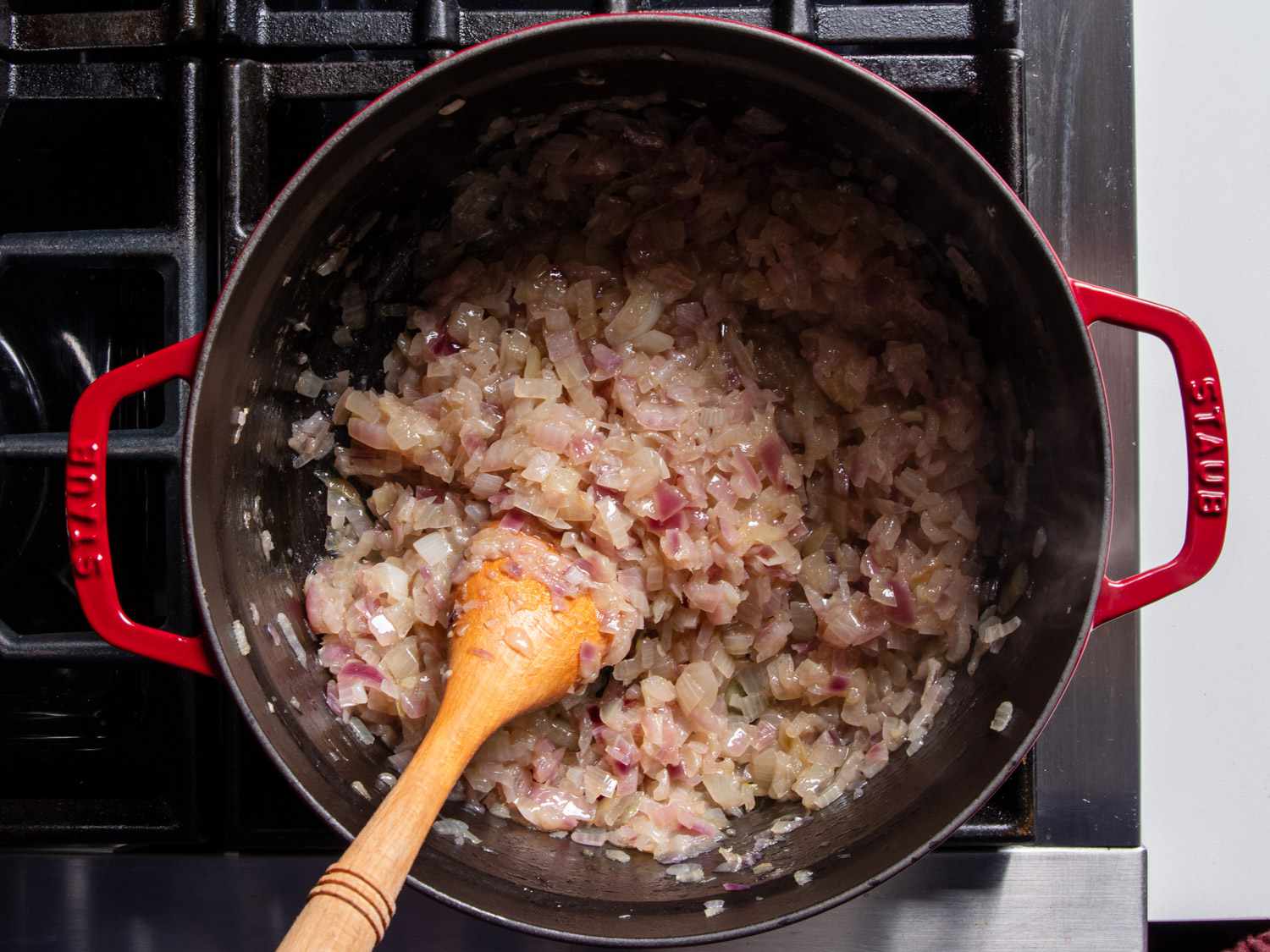 Onions cooking.