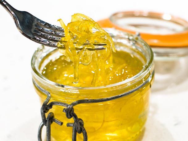 jar of candied citrus zest