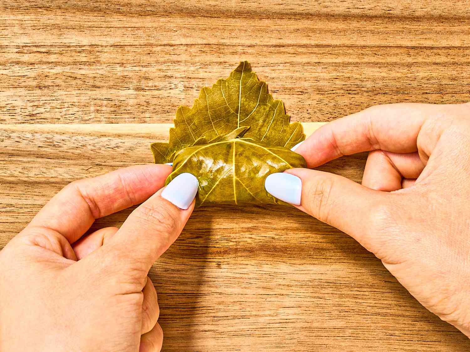 Overhead view of rolling sarma