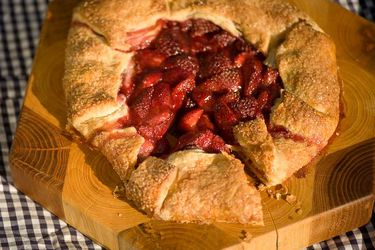 Strawberry galette