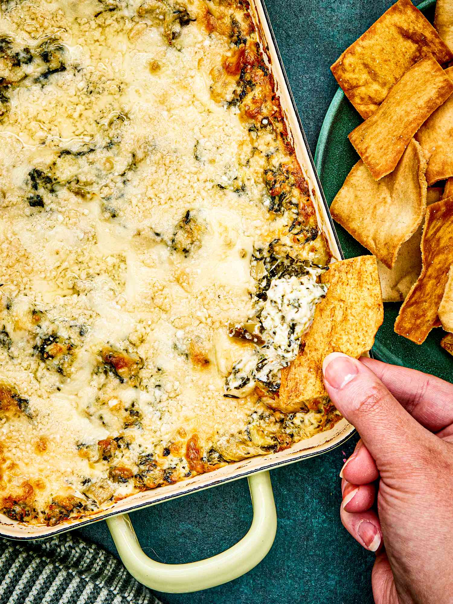 spinach-artichoke dip hero