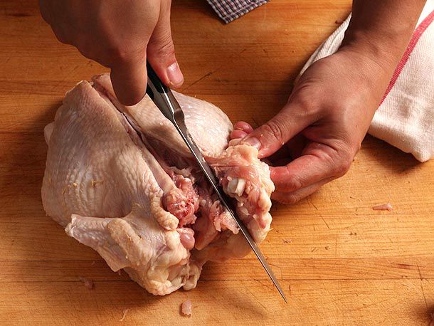 Cutting through the wing joint