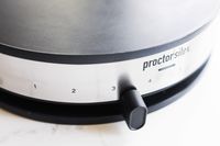 The control panel of the Proctor Silex electric crepe machine.