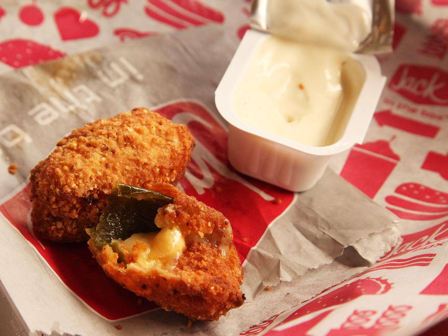 Jalapeño poppers from Jack in the Box