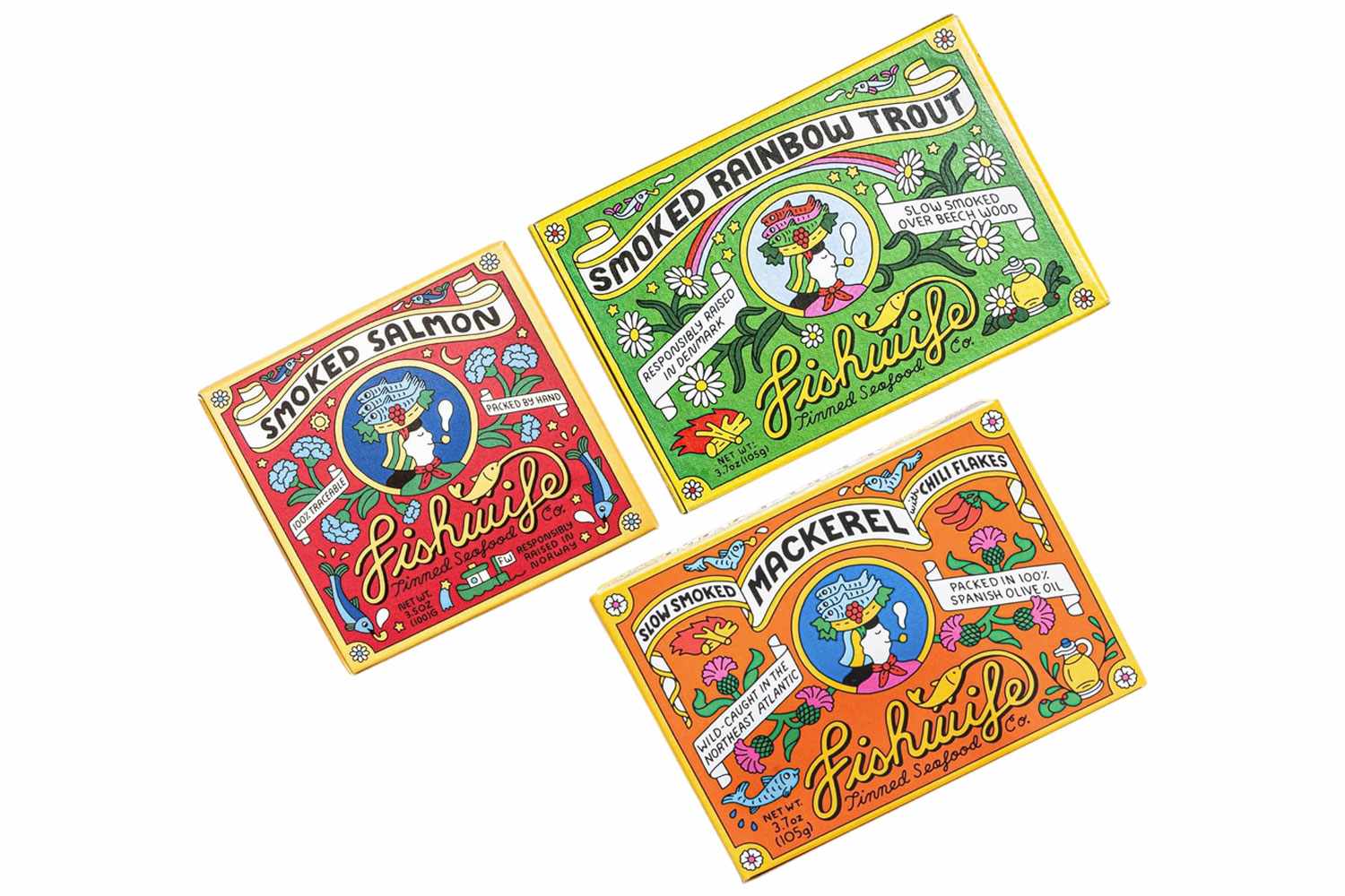 Fishwife Tinned Seafood Co. The Classic Smoky Trio