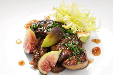 Seared Foie Gras with Fig Mostarda