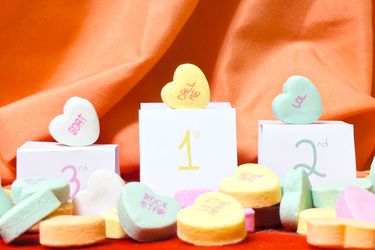 Photo of candy hearts ranked 
