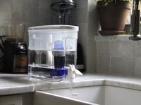 the pur dispenser next to the sink