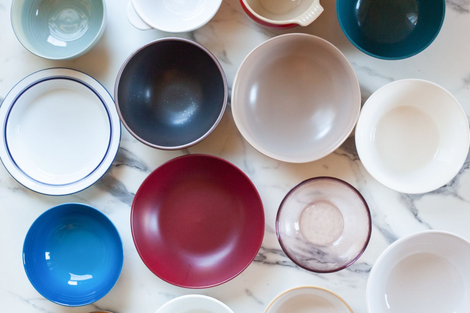 group shot of soup bowls