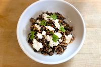 Purple Carrot meal in a bowl