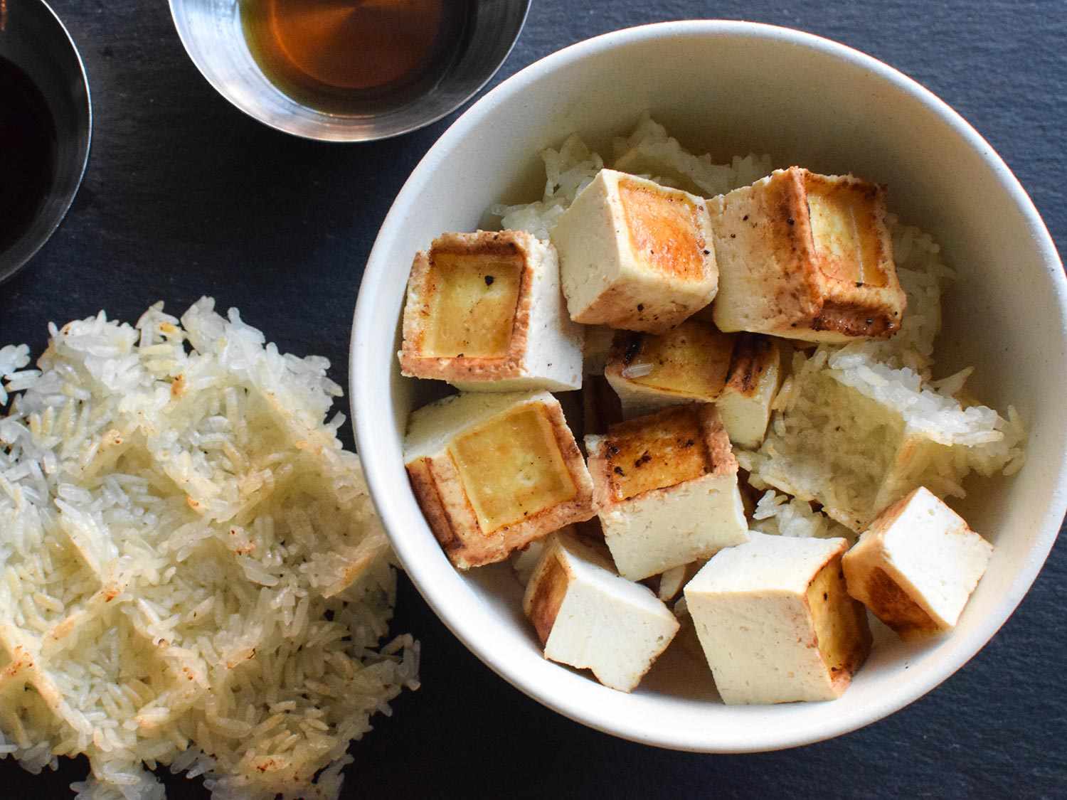tofu and sticky rice