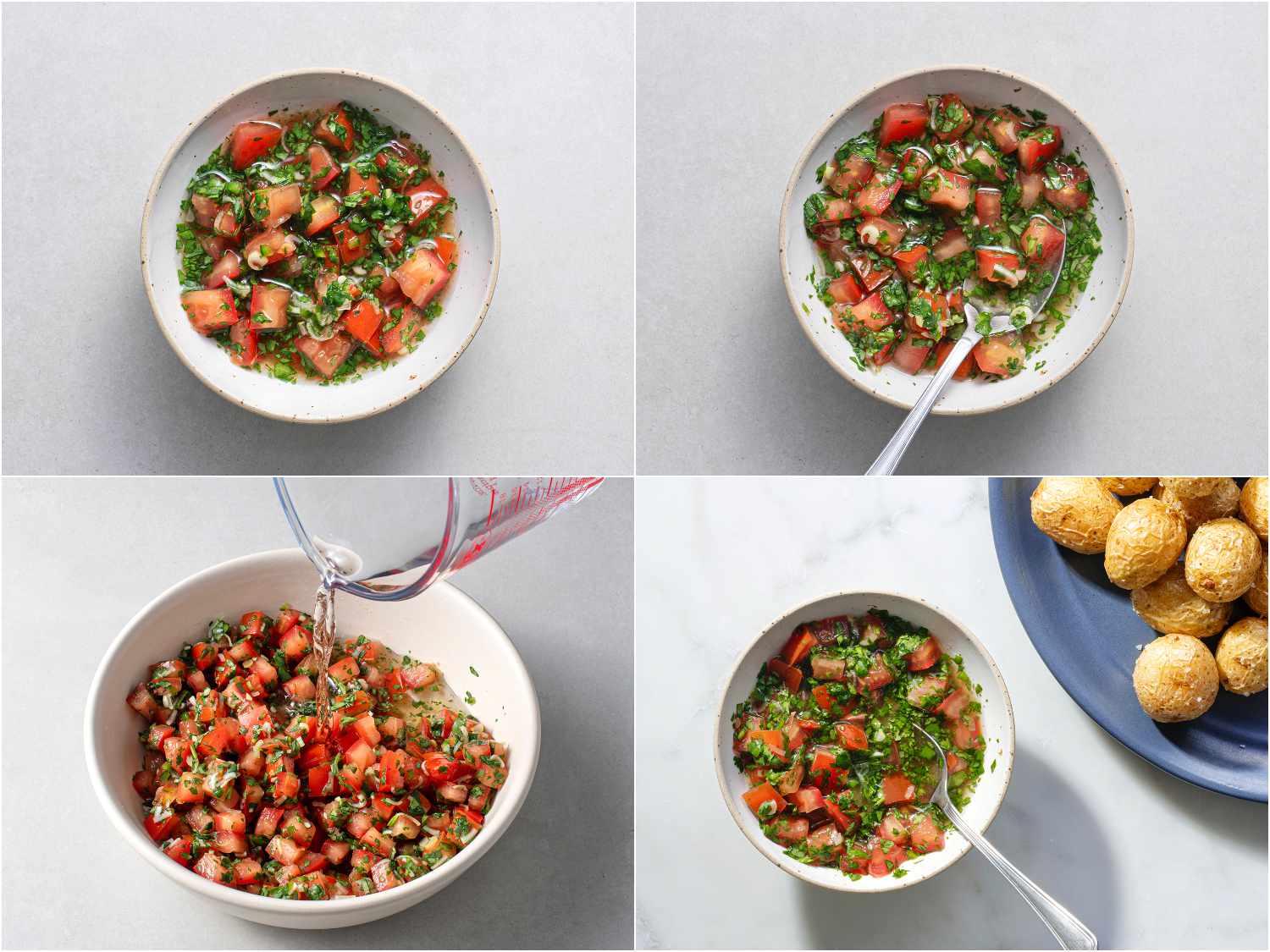 Aji (Colombian-Style Tomato and Onion Salsa) in a bowl 