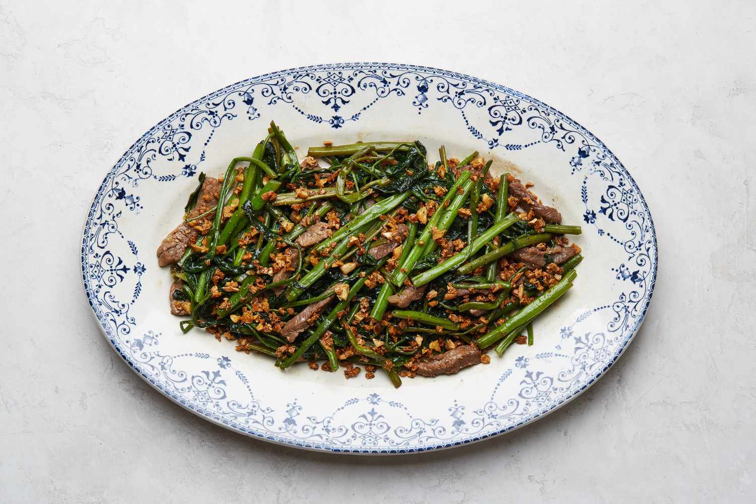 Finished Sauteed Morning Glory Dish