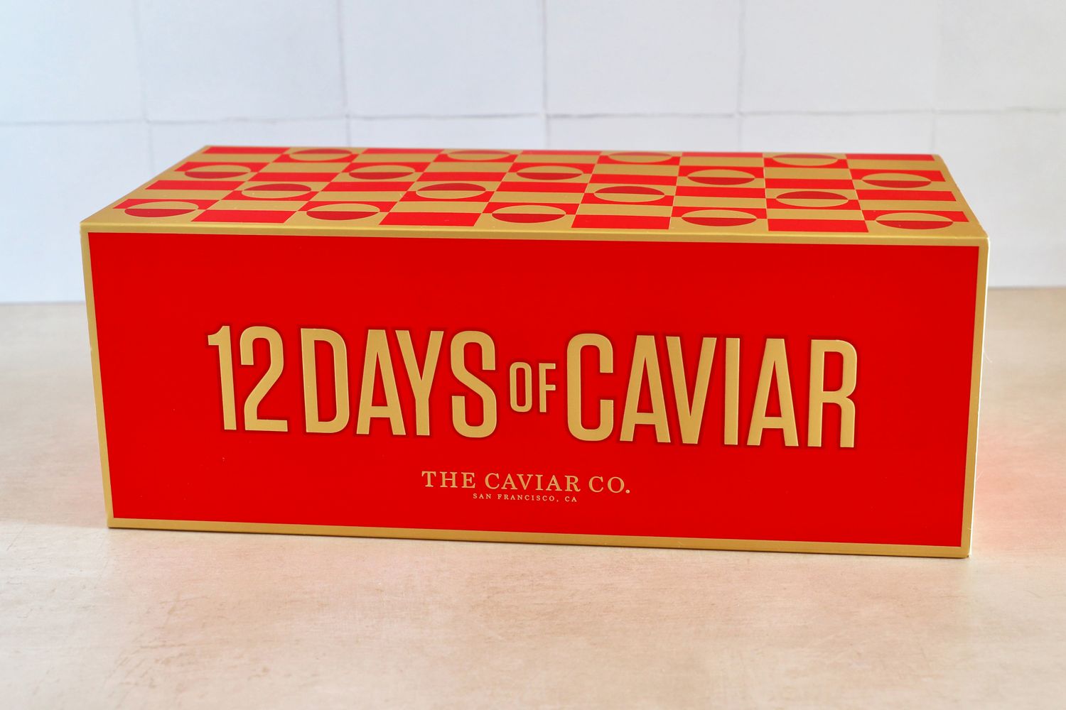 The exterior of the Caviar Co 12 Days of Caviar Advent calendar