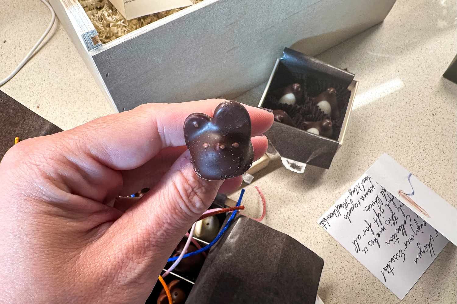 Person holding item from LA Burdick The Essential Burdick Collection