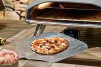 A pizza cooked in the Ooni Koda 2 Pro Gas-Powered Pizza Oven