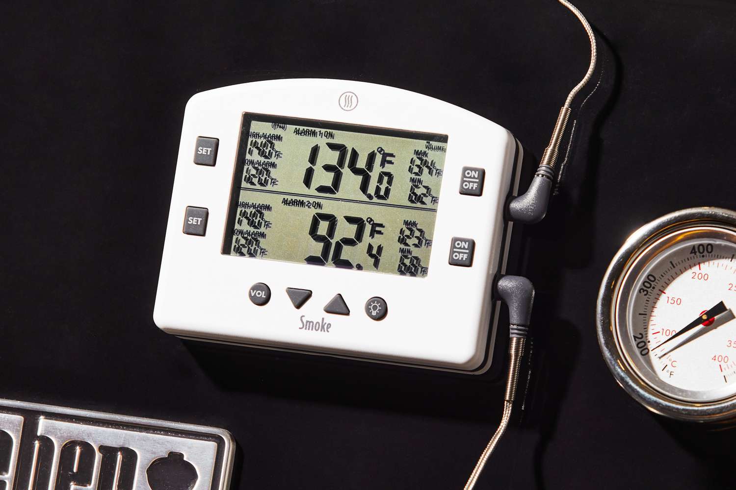 ThermoWorks Smoke Remote BBQ Alarm Thermometer is displayed