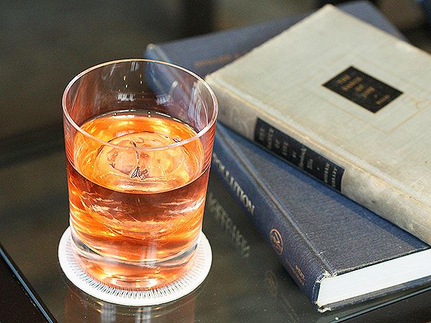 A Dutch Oven cocktail as made at The Hawthorne Bar, formerly located in Boston, MA.