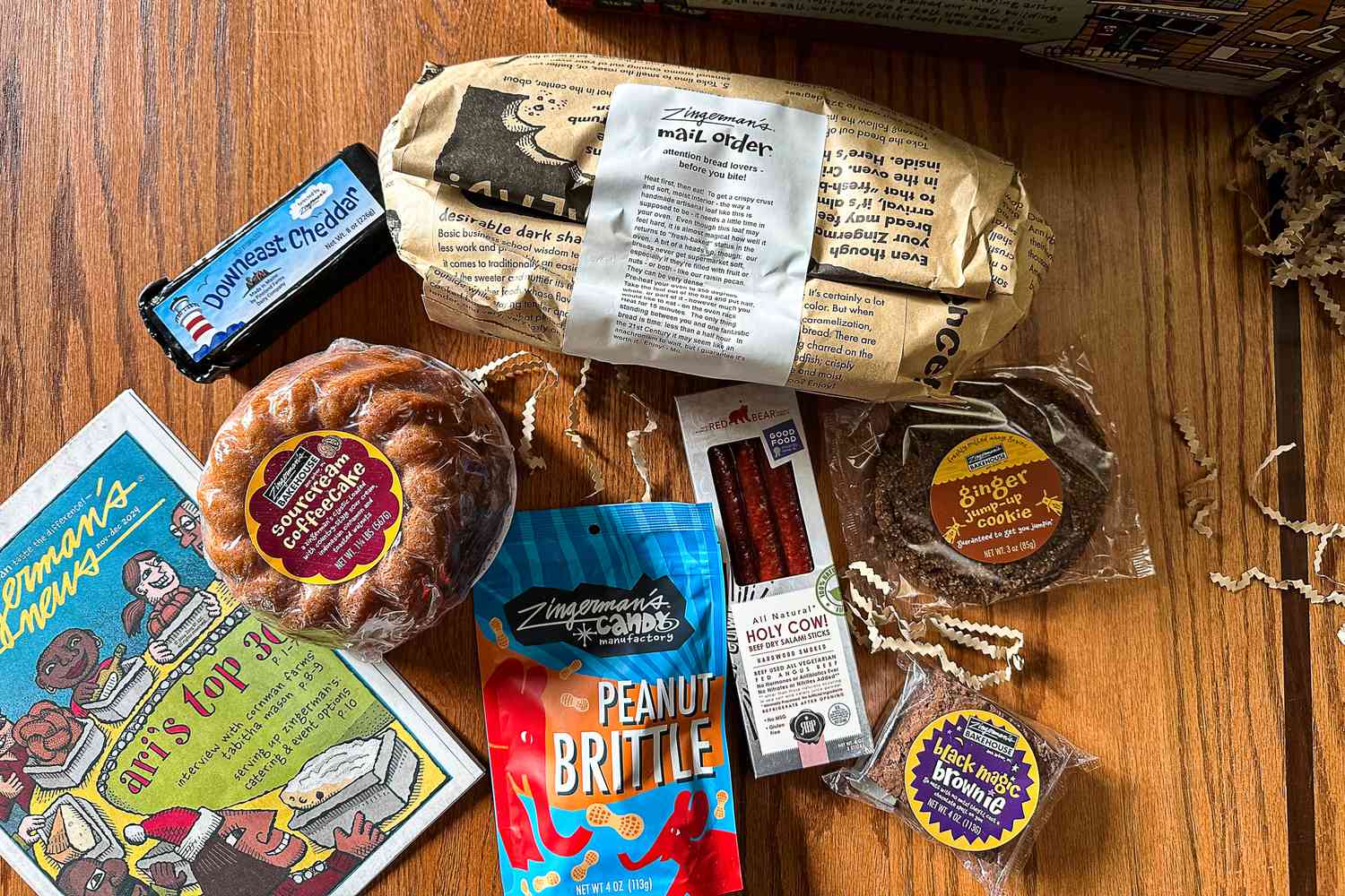 Zingerman’s The Weekender Gift Box items on table