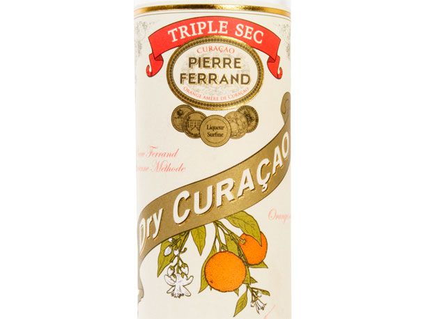 A bottle of Pierre Ferrand Dry Curaçao