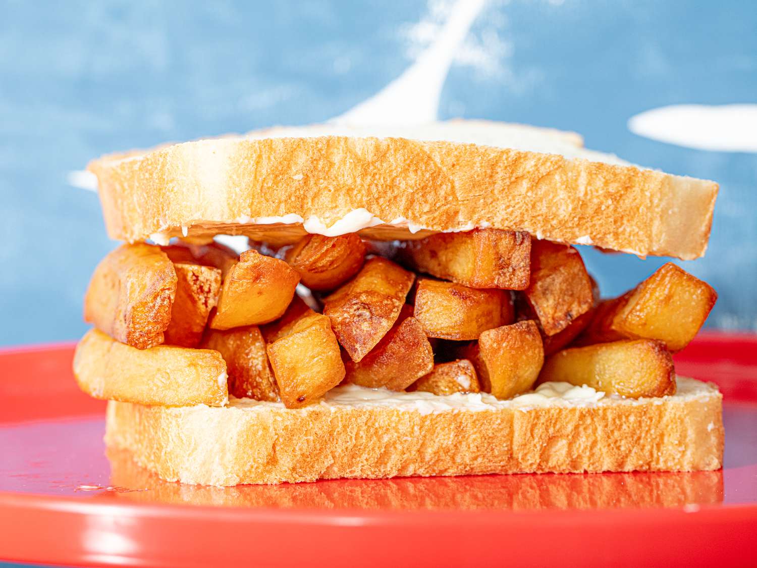 Side view of chip butty