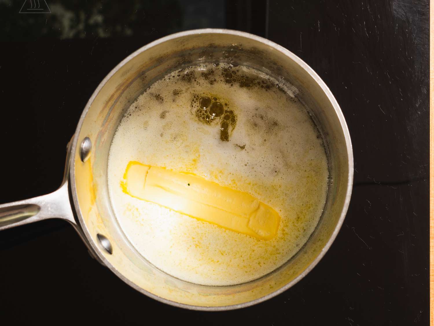 melting butter in a saucepan