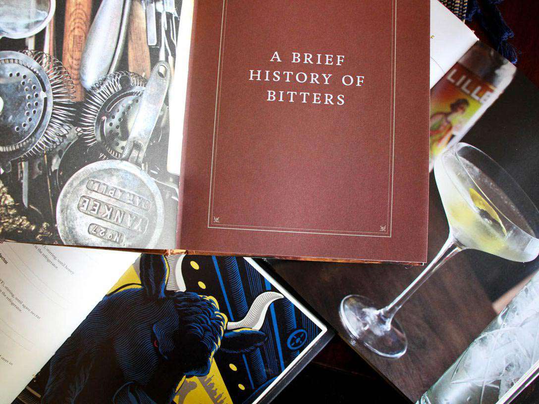 photo of a bunch of cocktail books