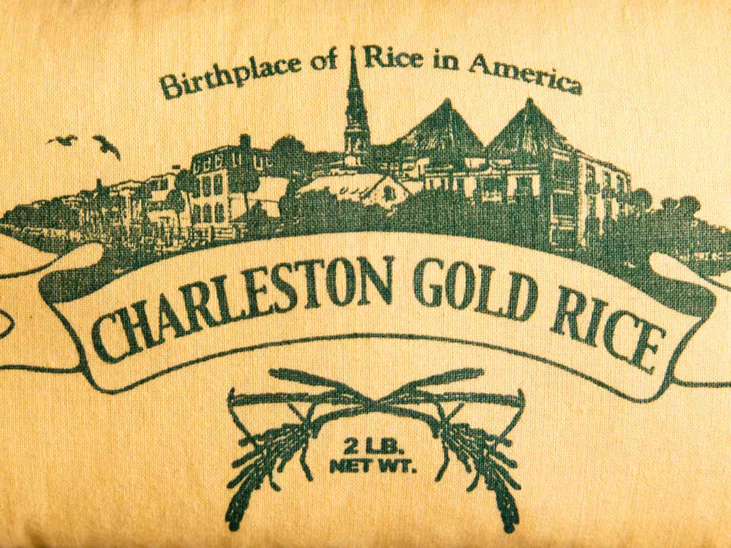 The label of a bag of Carolina Gold rice.