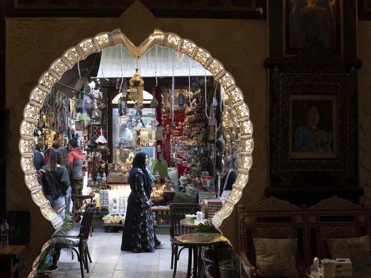 Khan el-Khalili bazaar in Cairo, Egypt