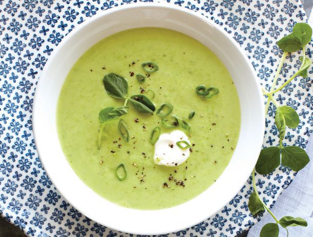 Sweet Pea Soup from Kitchen Confidence