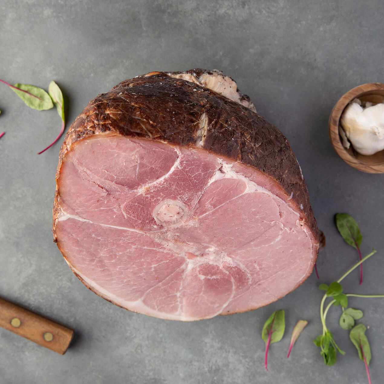 D'Artagnan Berkshire Pork Bone-in Smoked Ham, Half