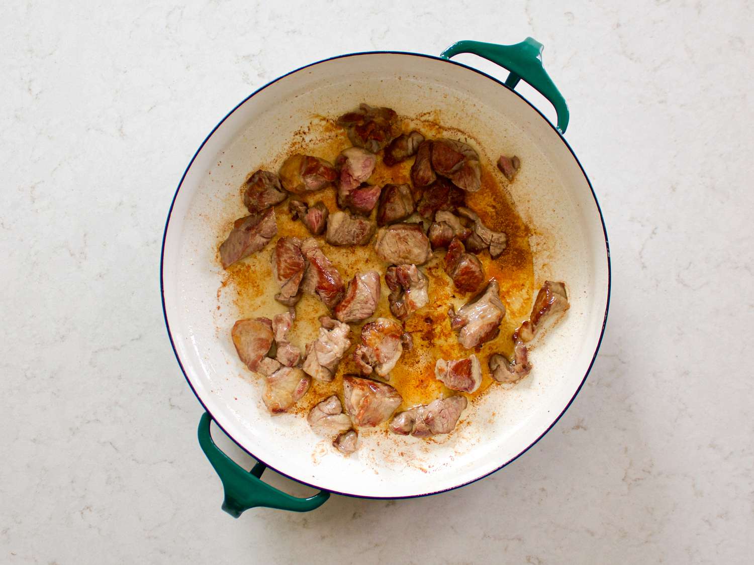 lamb browned in dutch oven 