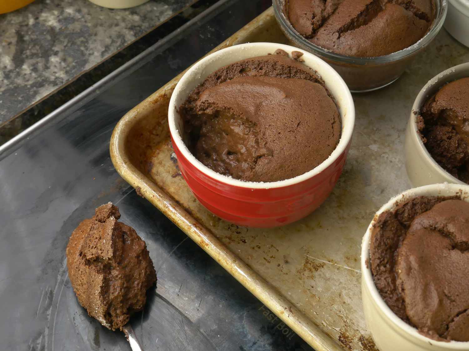 staub ramekin with souffle