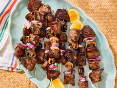 Overhead view of Steakhouse Kebabs