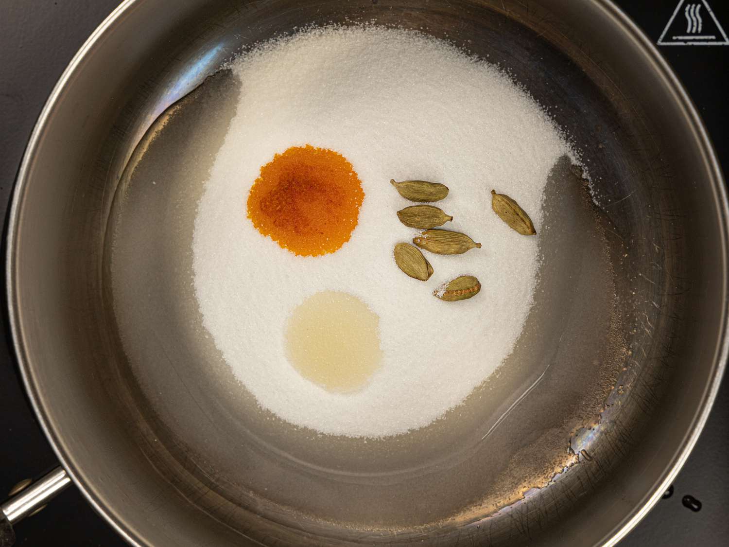 Ingredients for rose syrup