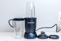 Nurtibullet Pro 900 Personal Blender on white countertop