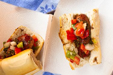 Overhead view of Choripan 