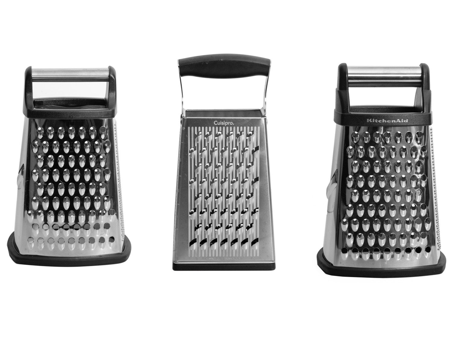 3 top picks for best box grater: Spring Chef, Cuisipro, and Kitchenaid