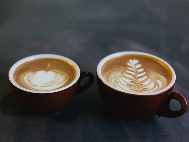 cappuccino and latte