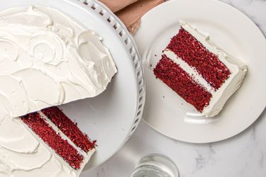 Overhead view of slice